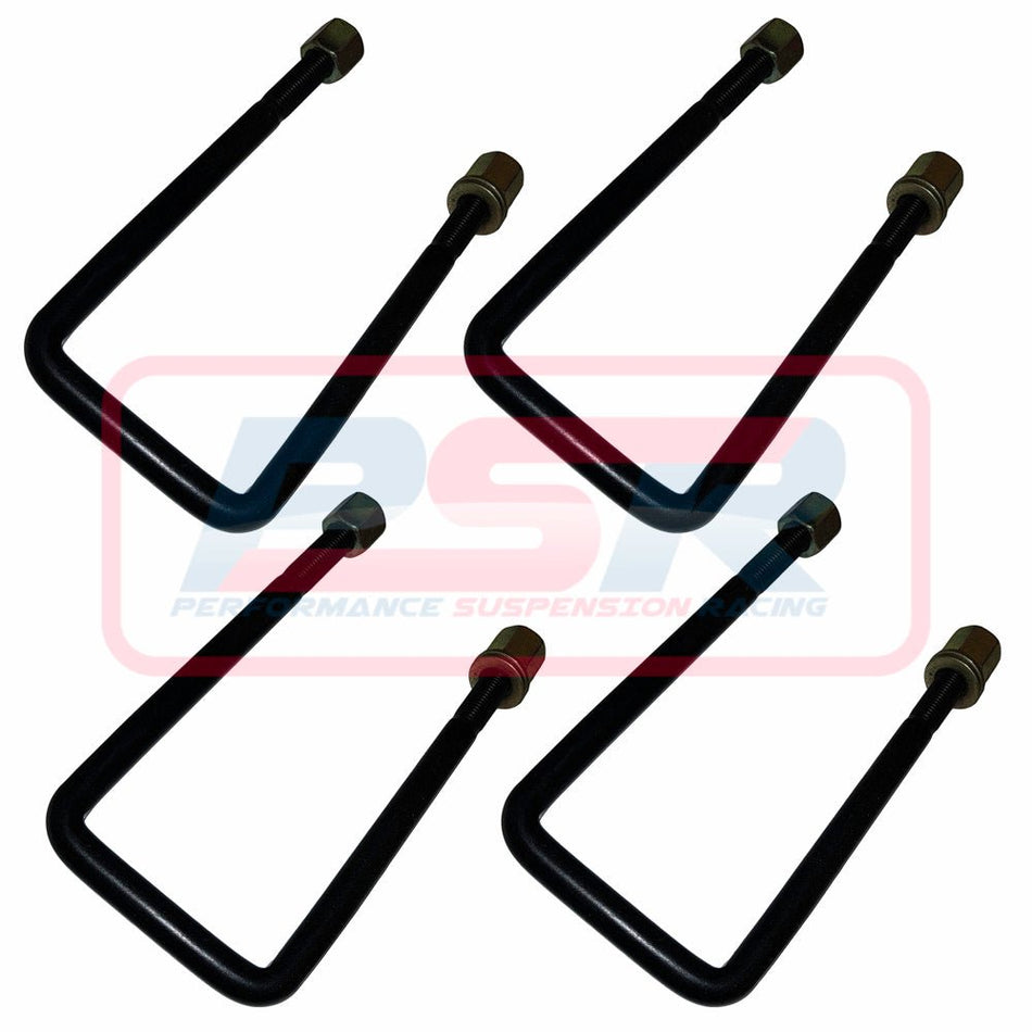 PSR - Performance Suspension Racing - U - Bolt Square Top M12 x 72 x 180 - Set of Four PSR - 4X4OC™ | 4x4 Offroad Centre