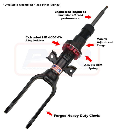 PSR - Performance Suspension Racing - Volkswagen Amarok (2010 - 2022) PSR TTG Front 2' Adjustable Shock Absorber - 4X4OC™ | 4x4 Offroad Centre