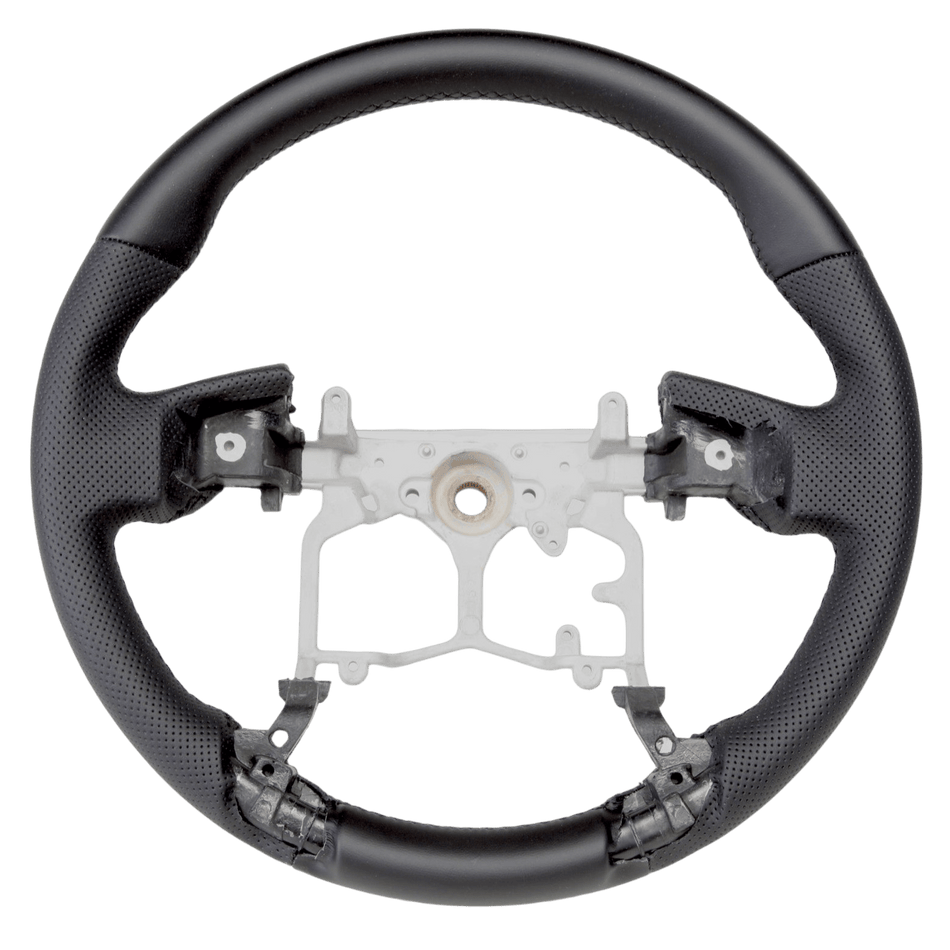 PVS Automotive - Basic Black Leather With Perforated Sides Steering Wheel Core to Suit Toyota 150 Series Prado/Tundra/4Runner - 4X4OC™ | 4x4 Offroad Centre
