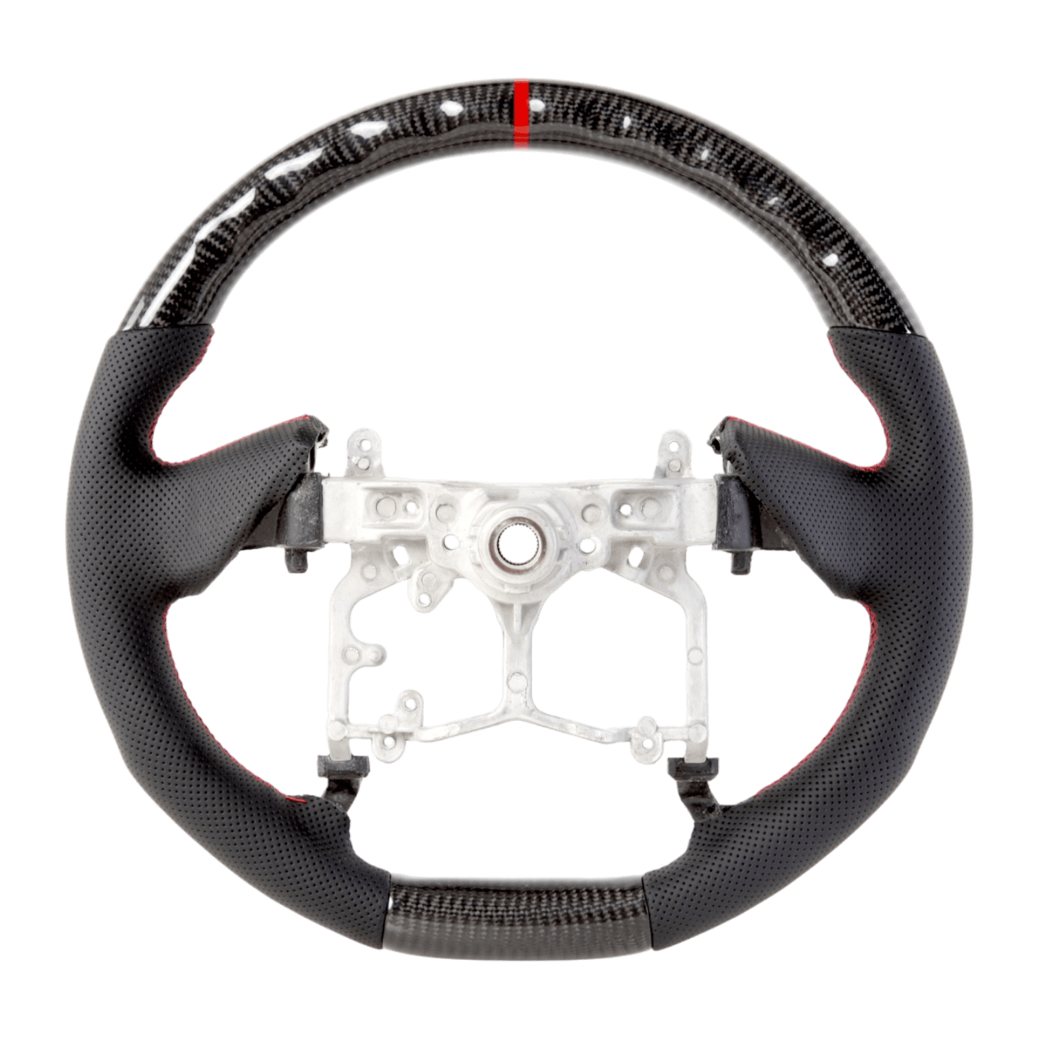 PVS Automotive - Classic Carbon Perforated Leather Steering Wheel Core to suit Toyota 150 Series Prado/Tundra/4Runner - 4X4OC™ | 4x4 Offroad Centre