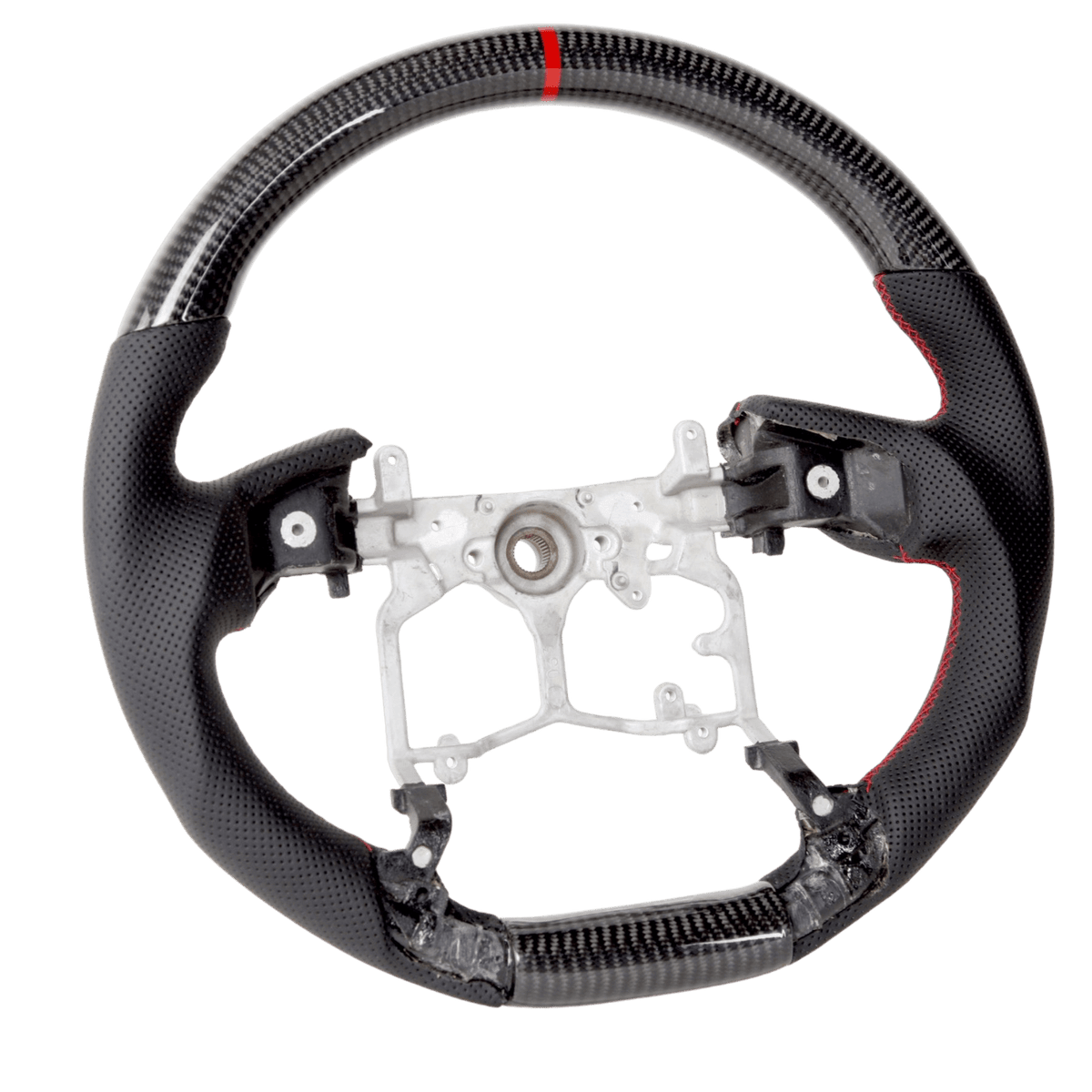 PVS Automotive - Classic Carbon Perforated Leather Steering Wheel Core to suit Toyota 150 Series Prado/Tundra/4Runner - 4X4OC™ | 4x4 Offroad Centre