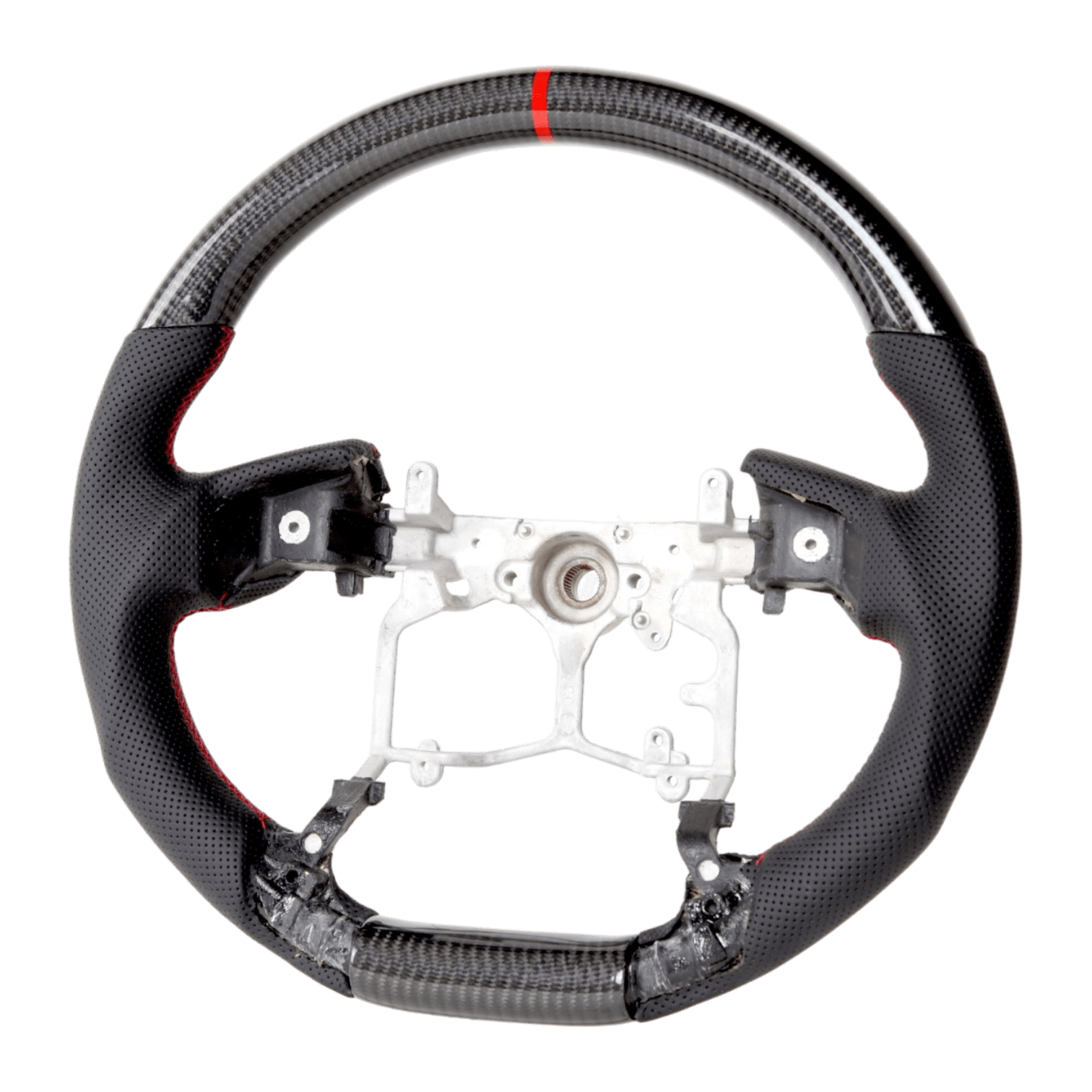 PVS Automotive - Classic Carbon Perforated Leather Steering Wheel Core to suit Toyota 150 Series Prado/Tundra/4Runner - 4X4OC™ | 4x4 Offroad Centre