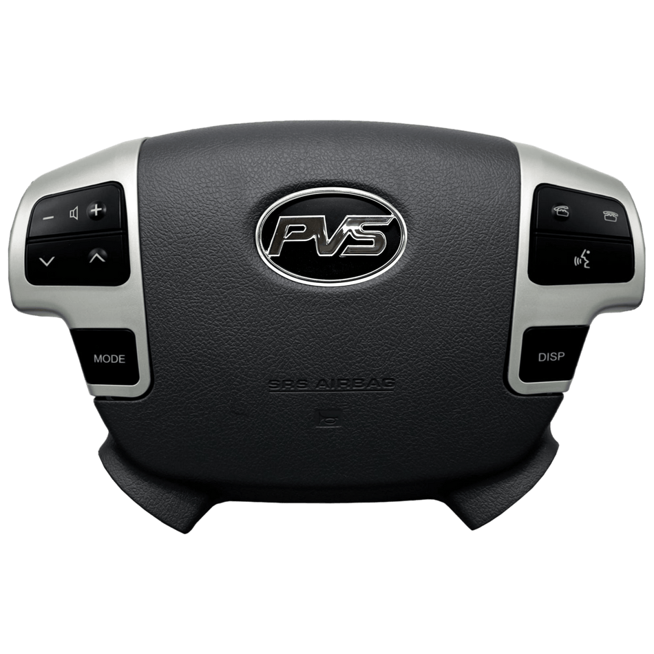 PVS Automotive - *CLEARANCE* OEM Grey Hornpad Insert with Steering Wheel Controls Kit for LandCruiser 70 - 79 Series - 4X4OC™ | 4x4 Offroad Centre