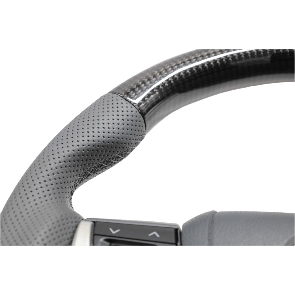 PVS Automotive - Elite Flat Bottom Carbon Grey Leather Steering Wheel Kit **PRE - ORDER FOR AUGUST** - 4X4OC™ | 4x4 Offroad Centre