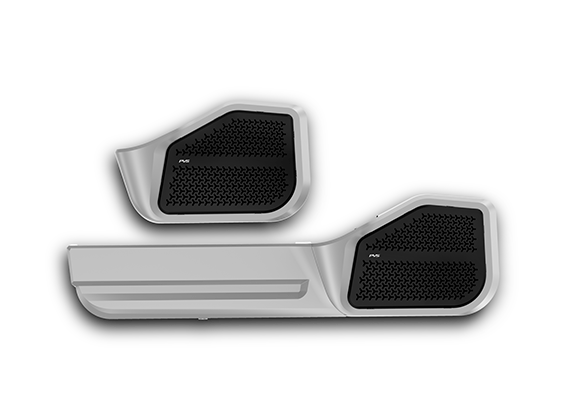 PVS Automotive - Front + Rear Speaker Door Pods with Pocket to suit Toyota LandCruiser 70 Series - 4x4 Offroad Centre