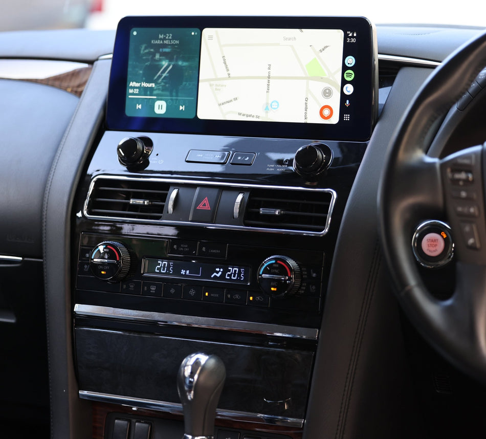 PVS Automotive - Generation 2023 12.3 Inch Multimedia Android/CarPlay Headunit 8GB+256GB to suit Nissan Y62 Patrol - 4X4OC™ | 4x4 Offroad Centre