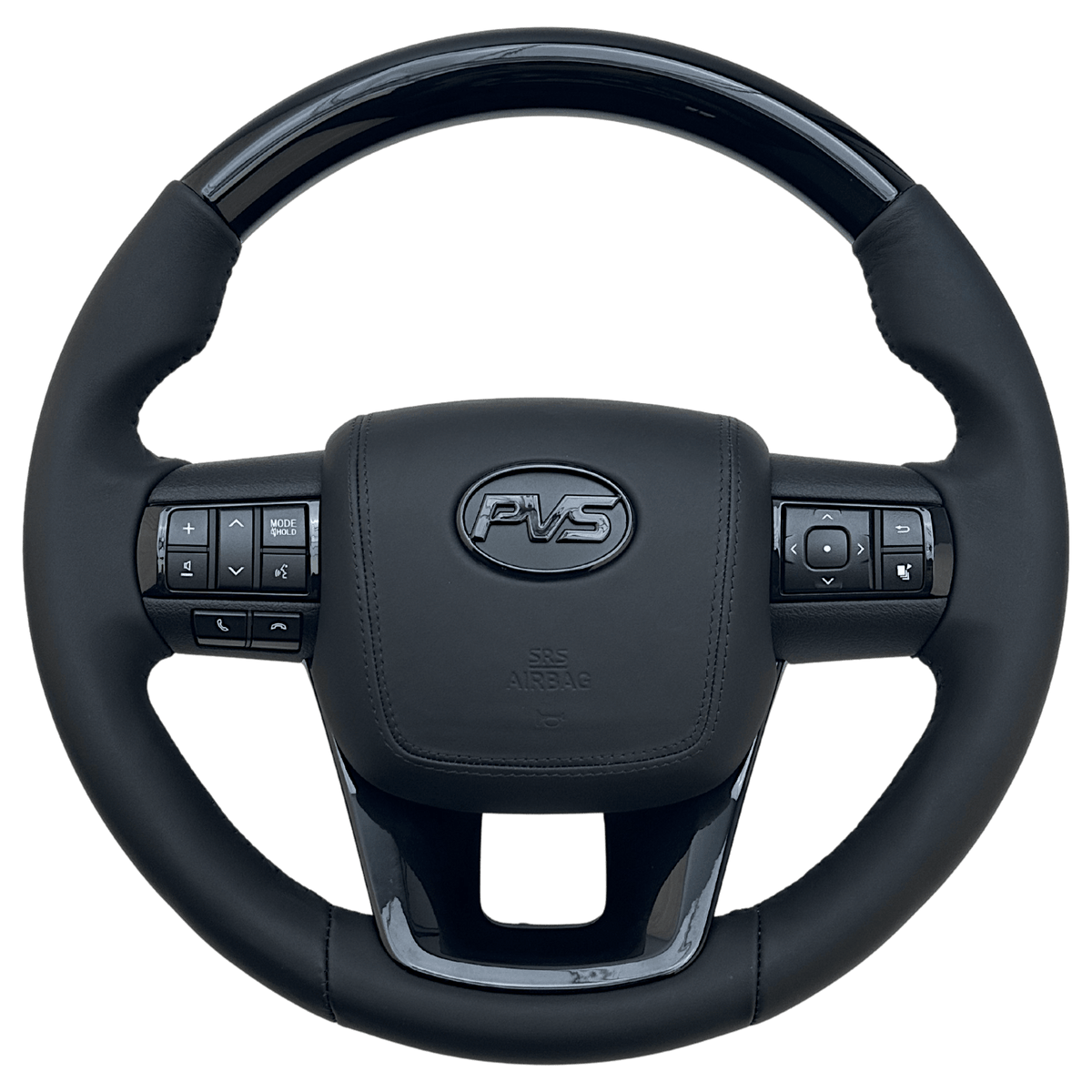 PVS Automotive - Gloss Black Edition Leather Steering Wheel Core for Toyota - 4x4 Offroad Centre