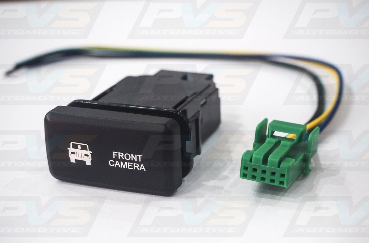 PVS Automotive - Horizontal White LED Push Switch to suit Toyota Hilux Hiace FJ Cruiser Prado 70 Series LandCruiser - 4X4OC™ | 4x4 Offroad Centre