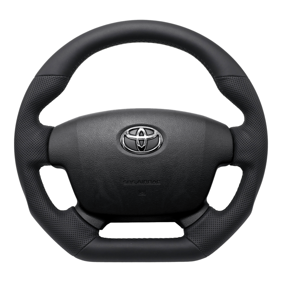 PVS Automotive - OEM Sports Black Leather with Perforated Sides Steering Wheel Core For Toyota LandCruiser 200 Series (2007 - 2015) - 4X4OC™ | 4x4 Offroad Centre