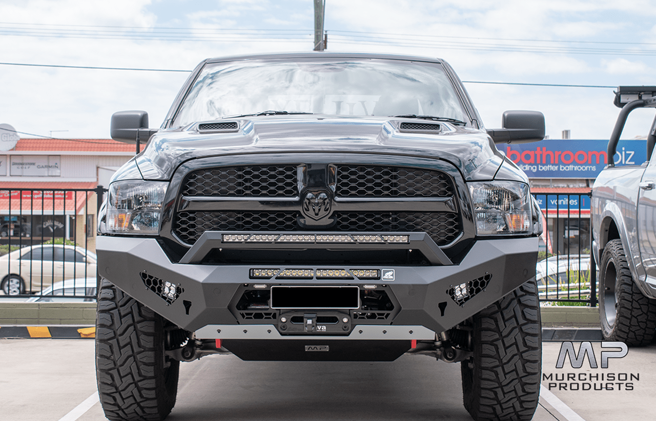 PVS Automotive - Predator bull bar, Ram 1500 DS, 2017 to current With Stealth Hoop And Light Bars - 4x4 Offroad Centre