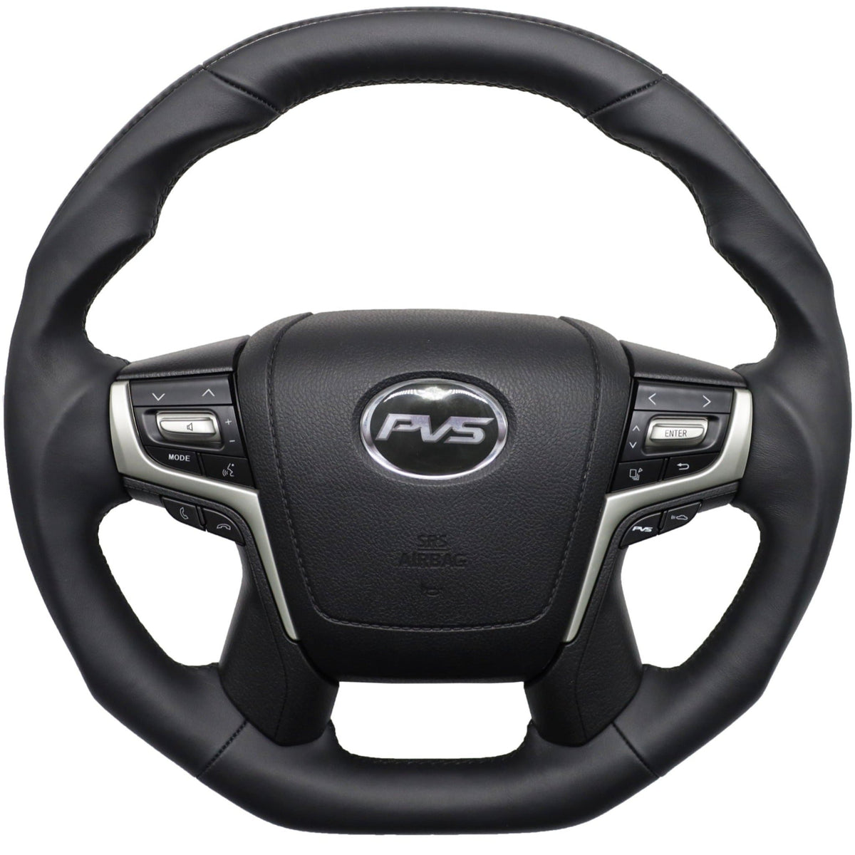 PVS Automotive - Rari Carbon Flat Bottom Black Leather Steering Wheel Kit - 4X4OC™ | 4x4 Offroad Centre