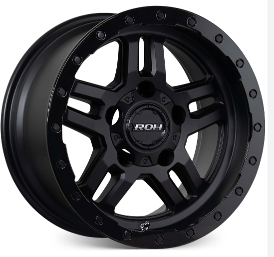 PVS Automotive - ROH Hammer - Matte Black with Gloss Lip (17x9 - 12) - 4x4 Offroad Centre