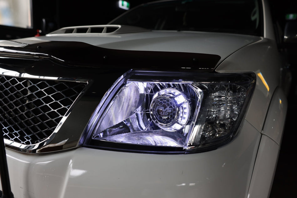 PVS Automotive - RTR Bi - LED Black Headlights to Suit Toyota Hilux N70 Facelift 2012 - 2015 - 4X4OC™ | 4x4 Offroad Centre