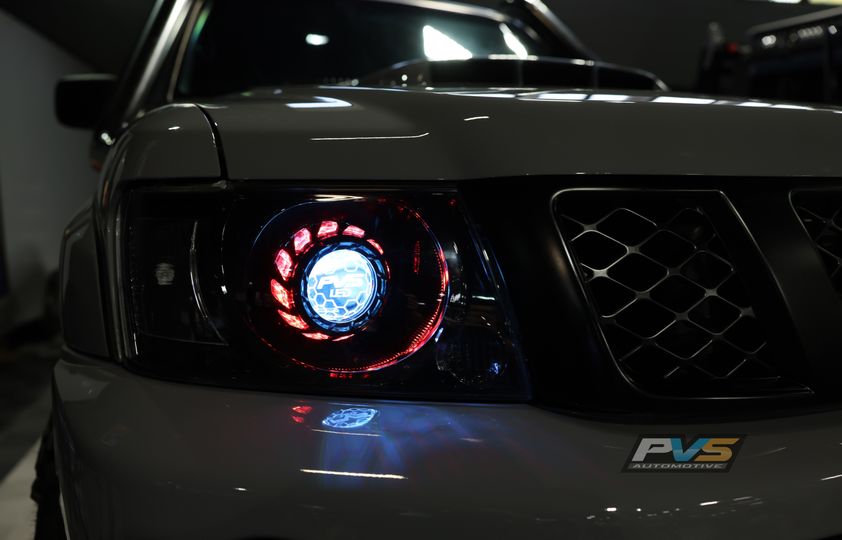 PVS Automotive - RTR Black Headlights to Suit Y61 GU Patrol Series 4 - 4x4 Offroad Centre