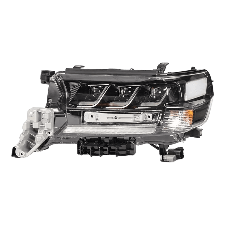 PVS Automotive - RTR JDM Black Triple Lens LED DRL Projector Headlights for Toyota 200 Series LandCruiser 2016 - 2022 (PAIR) - 4X4OC™ | 4x4 Offroad Centre