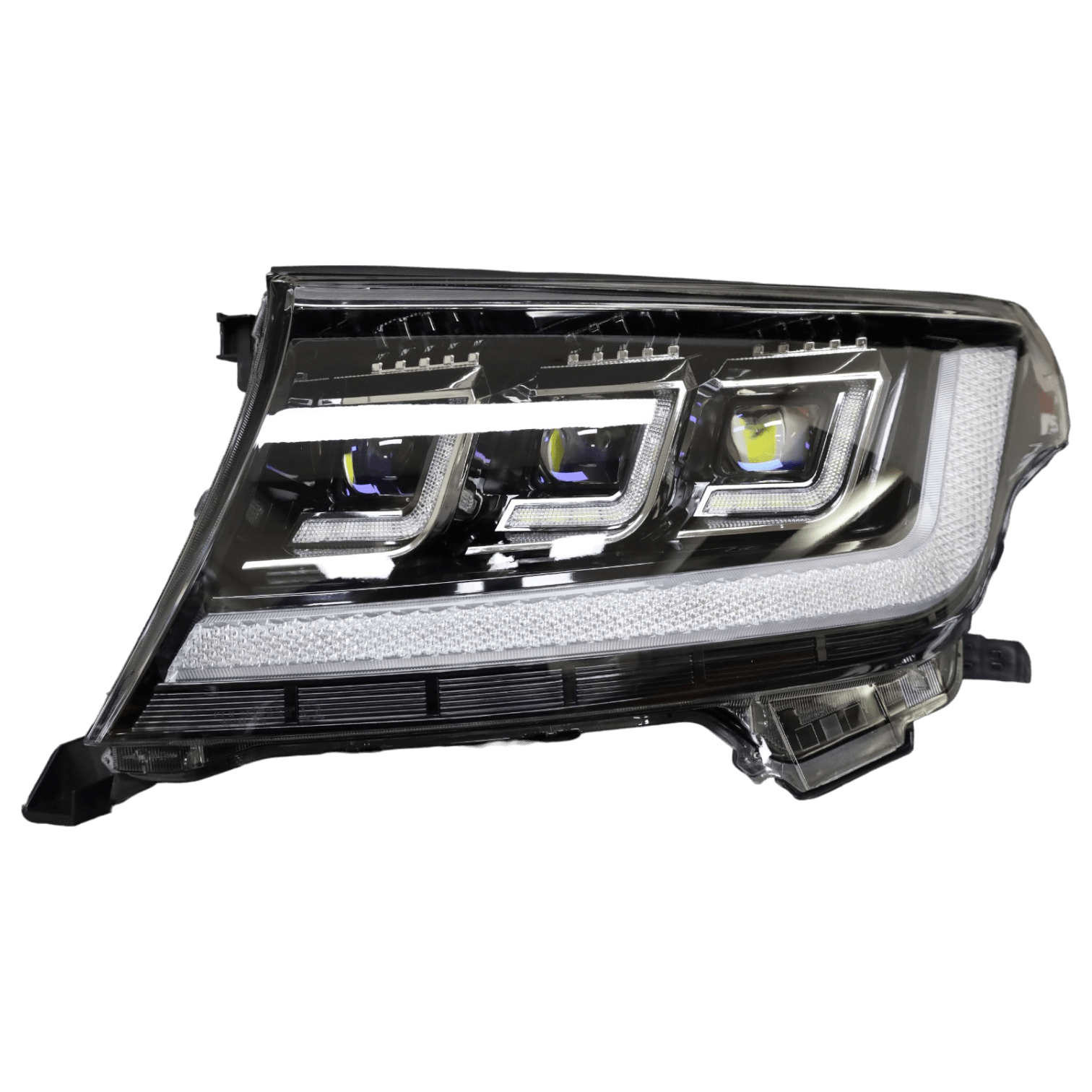 PVS Automotive - RTR Triple Lens LED DRL Projector Headlights for Toyota 200 Series LandCruiser Pre - Facelift 2008 - 2015 (PAIR) **PRE - ORDER FOR AUGUST/SEPTEMBER** - 4X4OC™ | 4x4 Offroad Centre