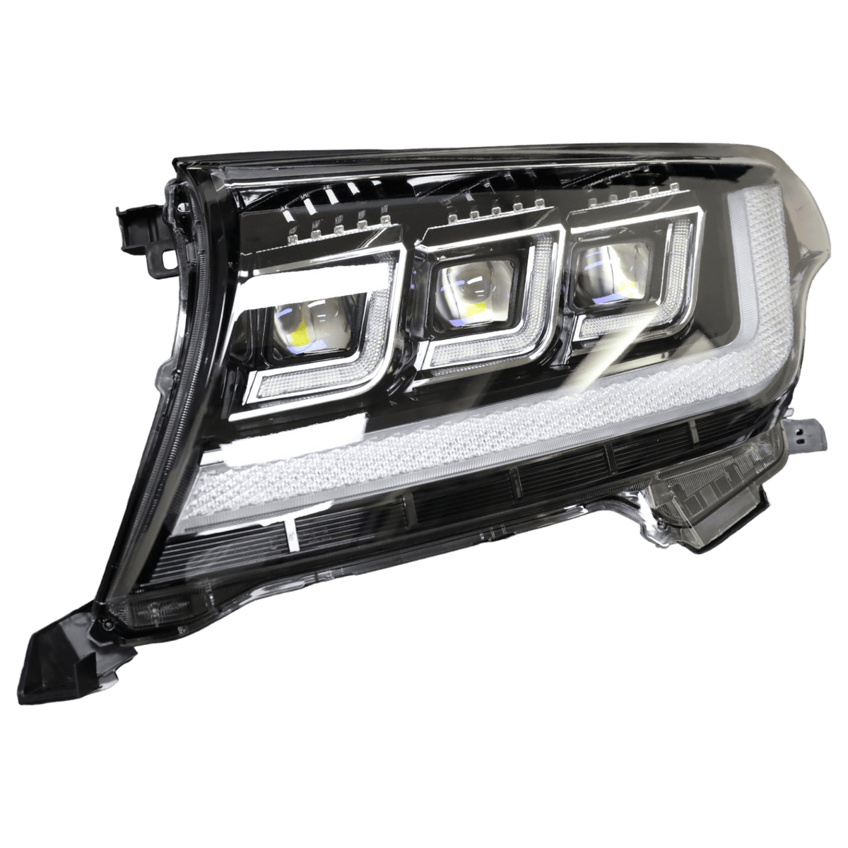 PVS Automotive - RTR Triple Lens LED DRL Projector Headlights for Toyota 200 Series LandCruiser Pre - Facelift 2008 - 2015 (PAIR) **PRE - ORDER FOR AUGUST/SEPTEMBER** - 4X4OC™ | 4x4 Offroad Centre