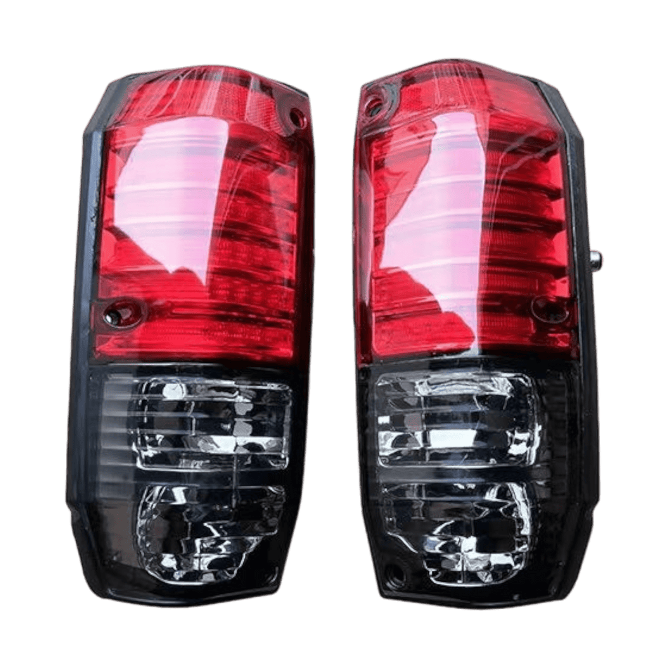 PVS Automotive - Smoked + Red LED Tail Lights Plug n Play for Toyota Landcruiser 76 Series - 4X4OC™ | 4x4 Offroad Centre