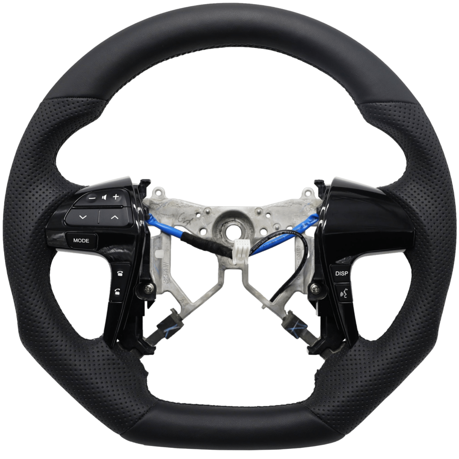 PVS Automotive - Sports Black Leather with Perforated Sides Steering Wheel to suit Toyota Hilux N70 Facelift (06/2011 - 04/2015) **PRE - ORDER FOR AUGUST** - 4X4OC™ | 4x4 Offroad Centre