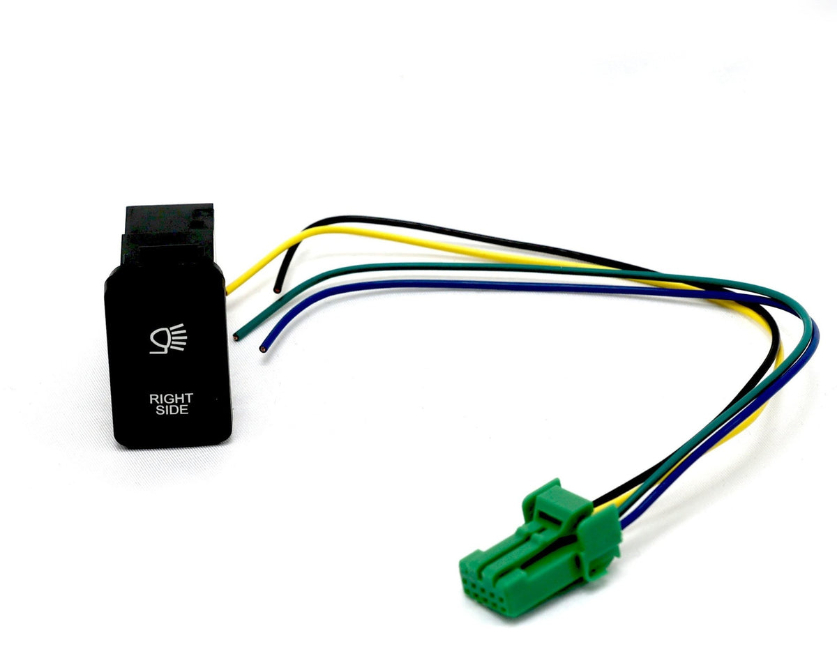 PVS Automotive - Vertical White LED Push Switch to suit 200 Series Landcruiser - 4X4OC™ | 4x4 Offroad Centre