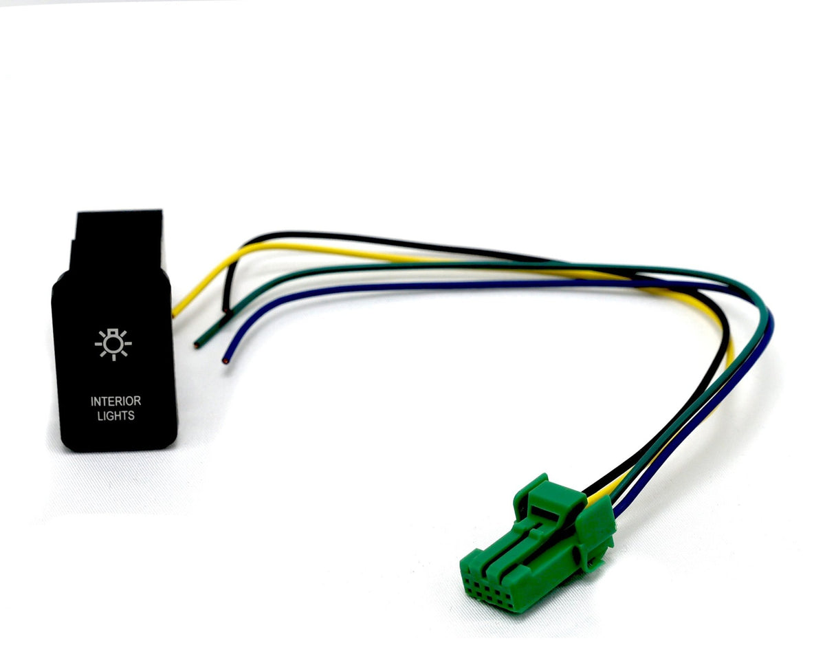 PVS Automotive - Vertical White LED Push Switch to suit 200 Series Landcruiser - 4X4OC™ | 4x4 Offroad Centre