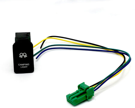 PVS Automotive - Vertical White LED Push Switch to suit 200 Series Landcruiser - 4X4OC™ | 4x4 Offroad Centre