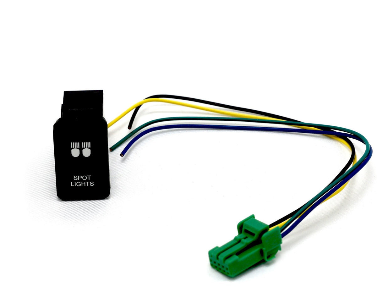 PVS Automotive - Vertical White LED Push Switch to suit 200 Series Landcruiser - 4X4OC™ | 4x4 Offroad Centre