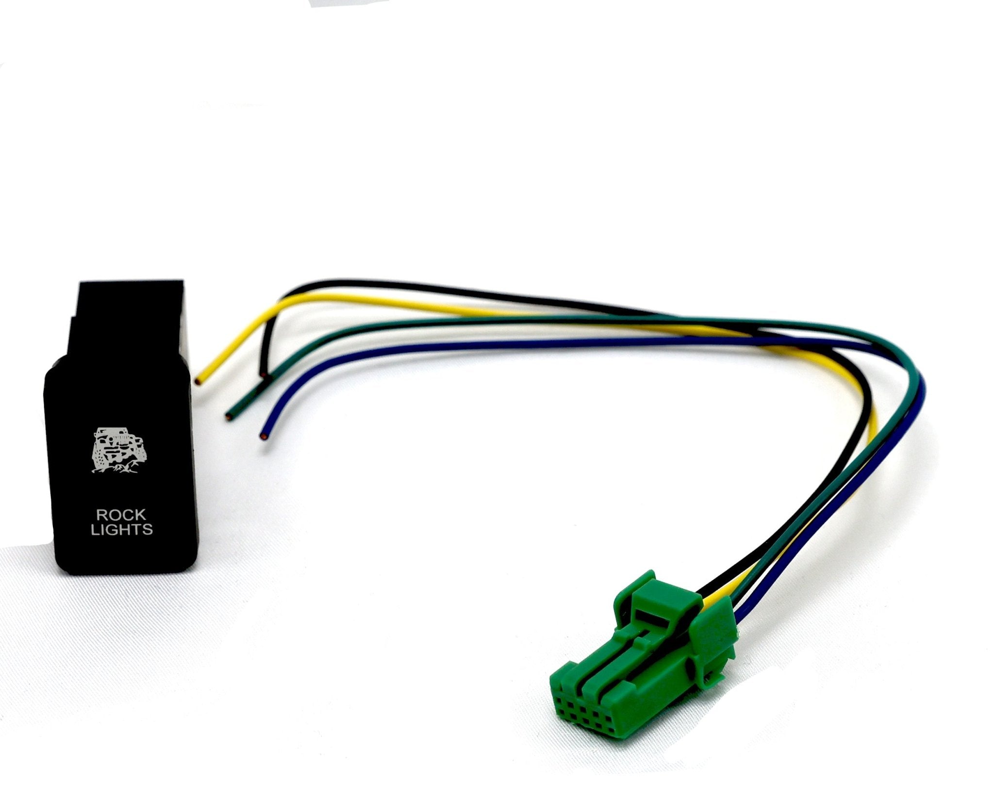 PVS Automotive - Vertical White LED Push Switch to suit 200 Series Landcruiser - 4X4OC™ | 4x4 Offroad Centre