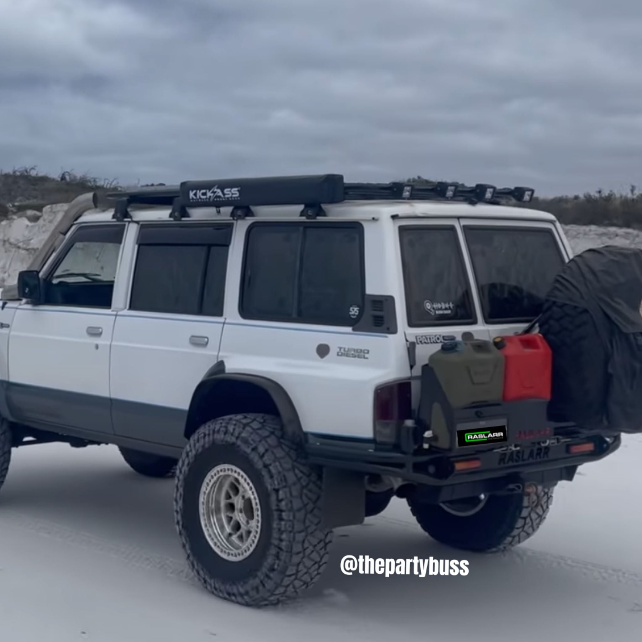 Raslarr Engineering - GQ Nissan Patrol Tourer Rear Bar - 4x4 Offroad Centre