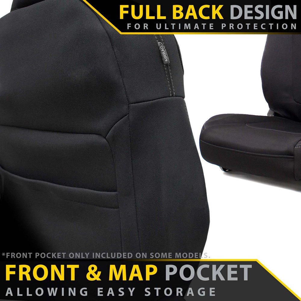 Razorback 4x4 - Fiat Scudo 2nd Gen Neoprene 2x Front Seat Covers (Made to Order) - 4X4OC™ | 4x4 Offroad Centre