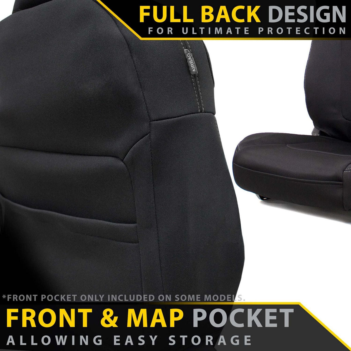 Razorback 4x4 - Ford Everest UA Neoprene 2x Front Seat Covers (Available) - 4X4OC™ | 4x4 Offroad Centre