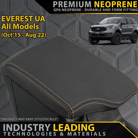 Razorback 4x4 - Ford Everest UA Premium Neoprene Console Lid (Made to Order) - 4X4OC™ | 4x4 Offroad Centre