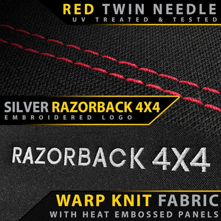 Razorback 4x4 - Ford Everest UA Titanium Premium Neoprene 2x Front Row Seat Covers (Made to Order) - 4X4OC™ | 4x4 Offroad Centre