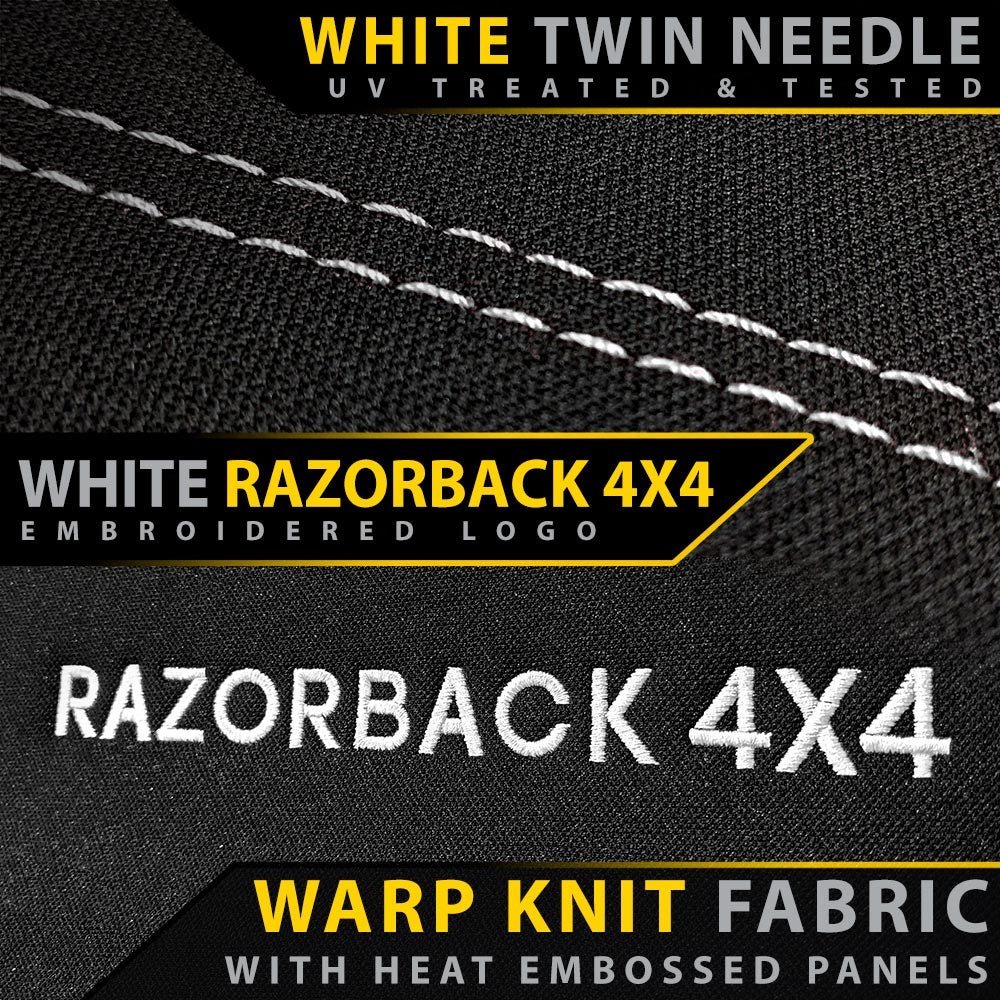 Razorback 4x4 - Ford Everest UA Titanium Premium Neoprene 2x Front Row Seat Covers (Made to Order) - 4X4OC™ | 4x4 Offroad Centre