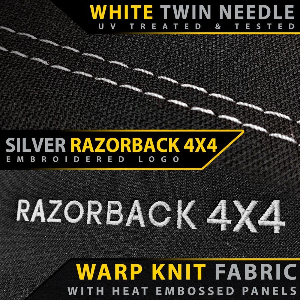 Razorback 4x4 - Ford Everest UA Titanium Premium Neoprene 2x Front Row Seat Covers (Made to Order) - 4X4OC™ | 4x4 Offroad Centre