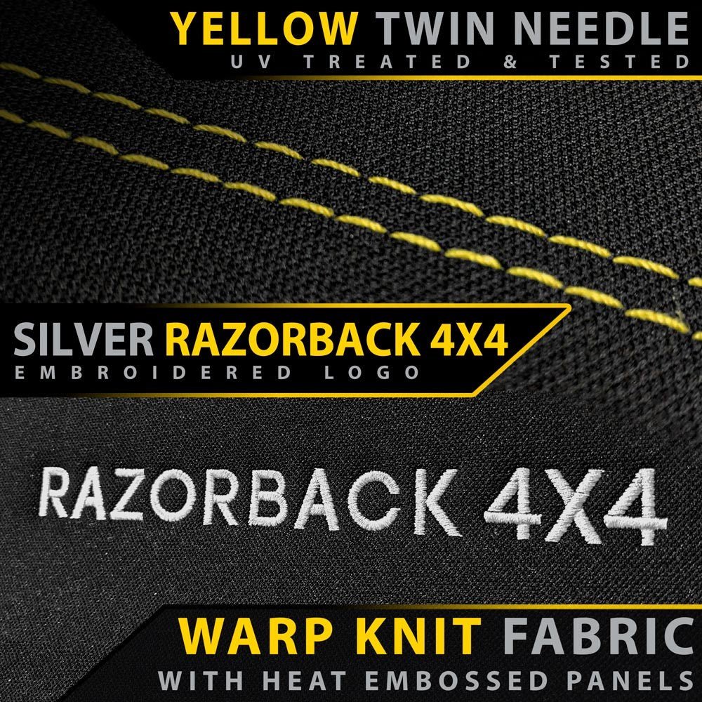 Razorback 4x4 - Ford Everest UA Titanium Premium Neoprene 2x Front Row Seat Covers (Made to Order) - 4X4OC™ | 4x4 Offroad Centre