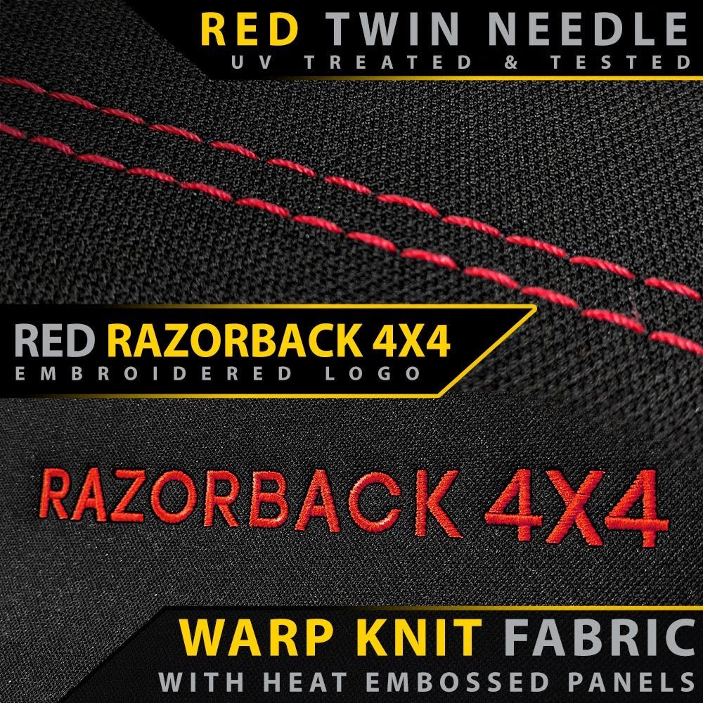 Razorback 4x4 - Ford Everest UA Titanium Premium Neoprene 2x Front Row Seat Covers (Made to Order) - 4X4OC™ | 4x4 Offroad Centre