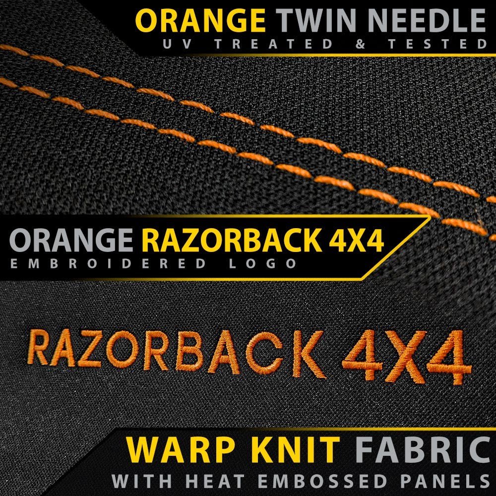 Razorback 4x4 - Ford Everest UA Titanium Premium Neoprene 2x Front Row Seat Covers (Made to Order) - 4X4OC™ | 4x4 Offroad Centre