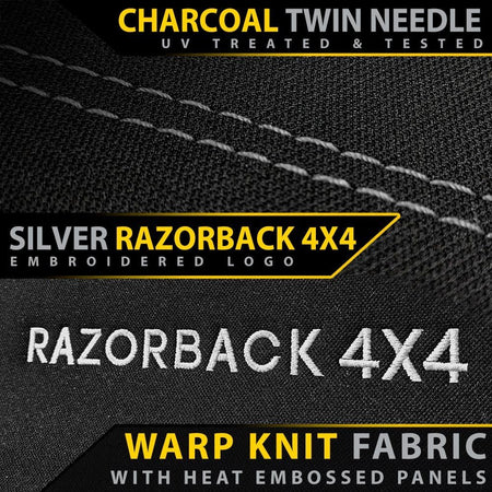 Razorback 4x4 - Ford Everest UA Titanium Premium Neoprene 2x Front Row Seat Covers (Made to Order) - 4X4OC™ | 4x4 Offroad Centre