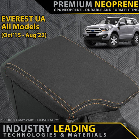 Razorback 4x4 - Ford Everest UA Titanium Premium Neoprene Console Lid (Made to Order) - 4X4OC™ | 4x4 Offroad Centre