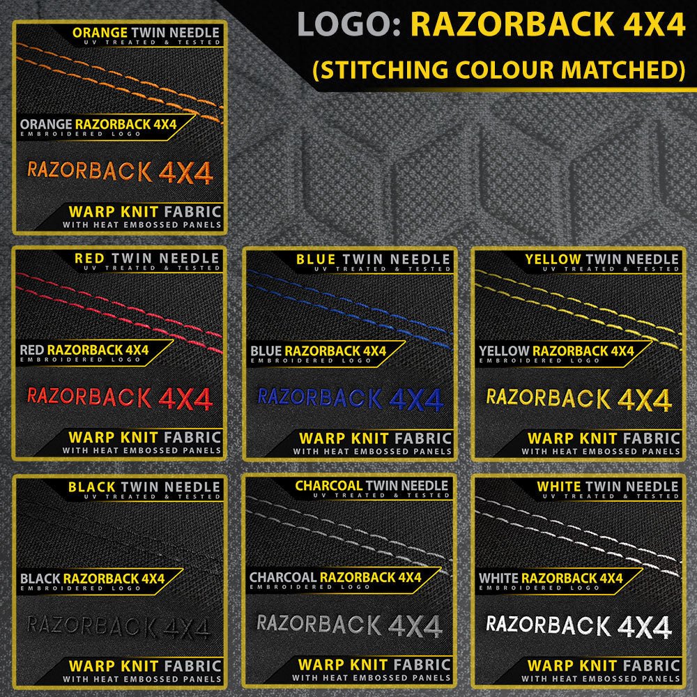 Razorback 4x4 - Ford Next - Gen Everest Platinum Premium Neoprene Rear Row Seat Covers (Made to Order) - 4X4OC™ | 4x4 Offroad Centre