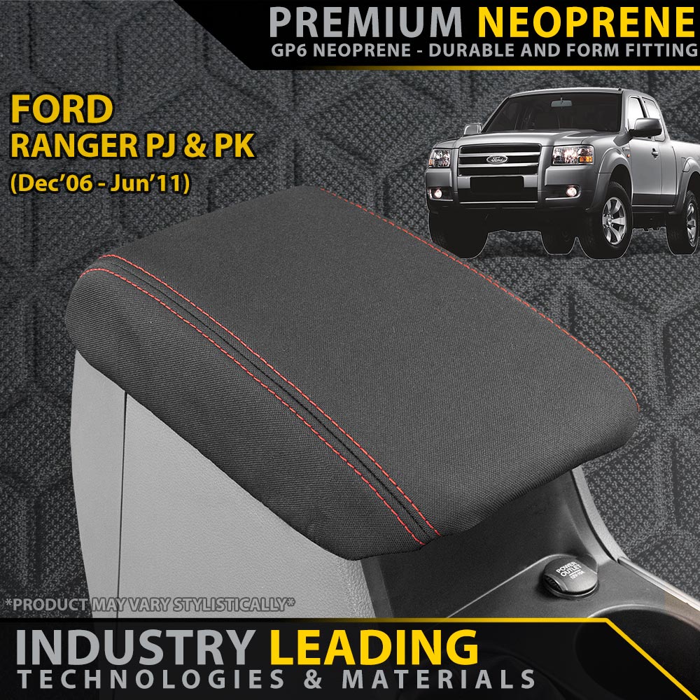 Razorback 4x4 - Ford Ranger PJ/PK Premium Neoprene Console Lid (Made to Order) - 4X4OC™ | 4x4 Offroad Centre