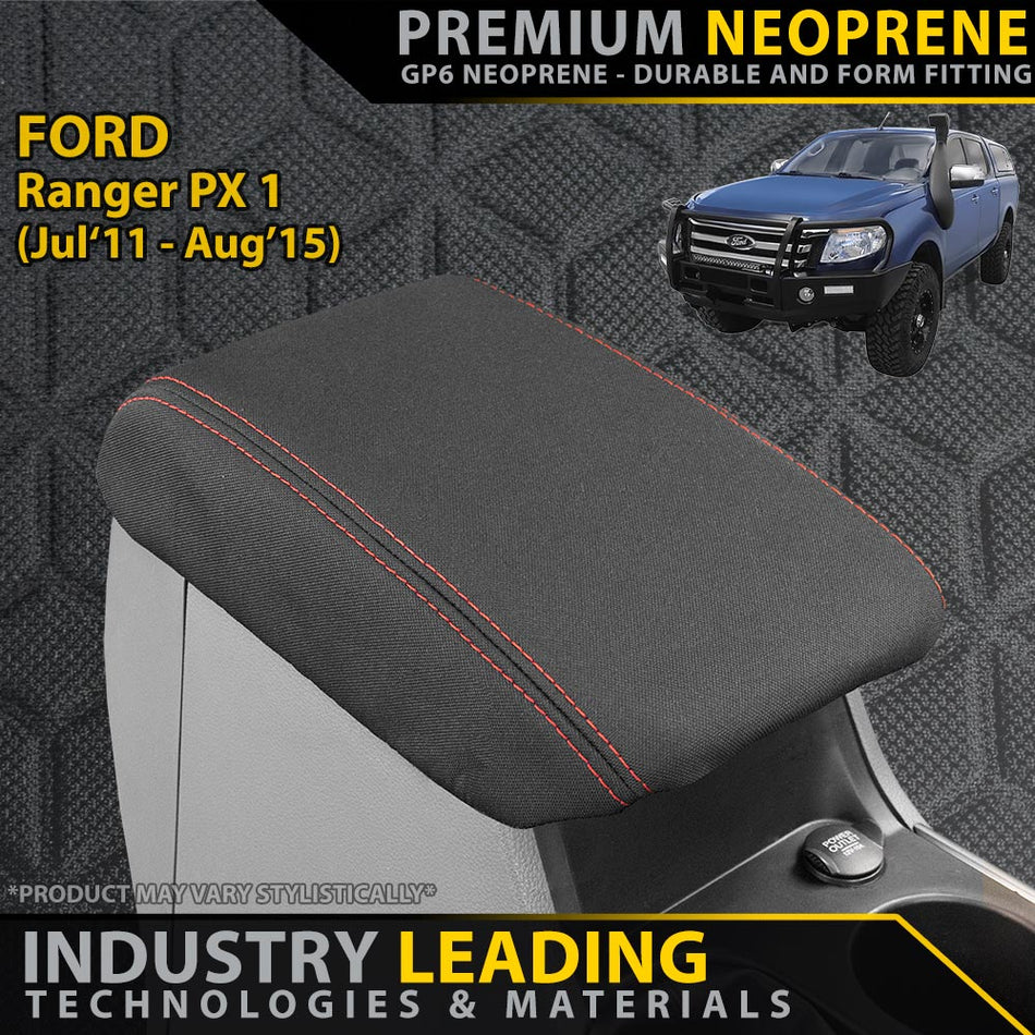 Razorback 4x4 - Ford Ranger PX I Premium Neoprene Console Lid (Available) - 4X4OC™ | 4x4 Offroad Centre