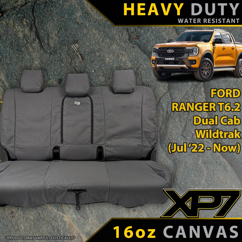 Razorback 4x4 - Ford Ranger T6.2 Wildtrak, Wildtrak X & Platinum XP7 Rear Row Seat Covers (In Stock) - 4X4OC™ | 4x4 Offroad Centre