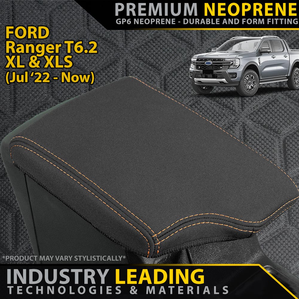 Razorback 4x4 - Ford Ranger T6.2 XL & XLS Premium Neoprene Console Lid (Available) - 4X4OC™ | 4x4 Offroad Centre