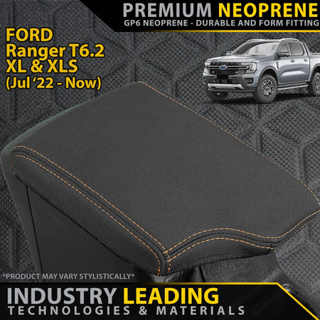 Razorback 4x4 - Ford Ranger T6.2 XL & XLS Premium Neoprene Console Lid (Available) - 4X4OC™ | 4x4 Offroad Centre