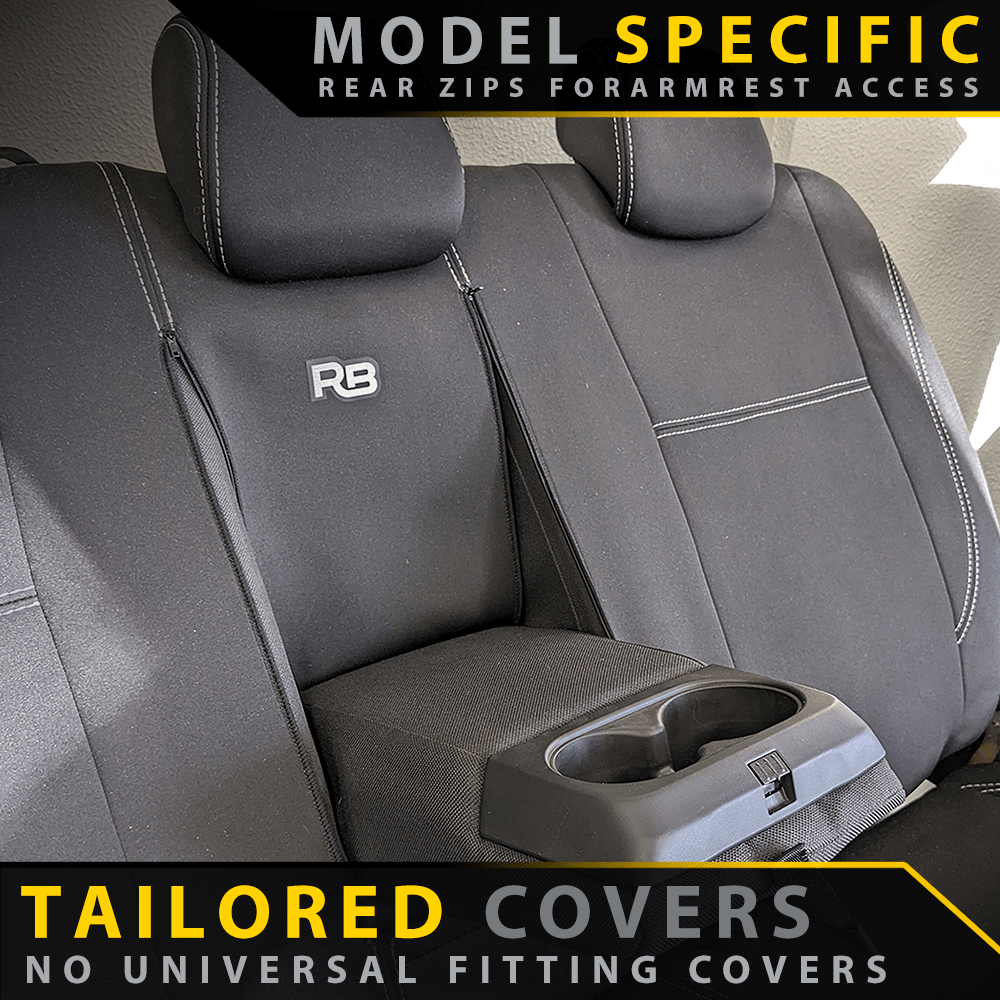 Razorback 4x4 - Ford Ranger T6.2 XL & XLS Premium Neoprene Rear Row Seat Covers (Made to Order) - 4X4OC™ | 4x4 Offroad Centre