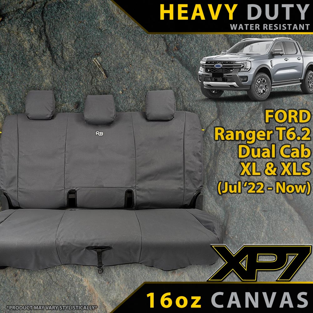 Razorback 4x4 - Ford Ranger T6.2 XL & XLS XP7 Rear Row Seat Covers (Available) - 4X4OC™ | 4x4 Offroad Centre