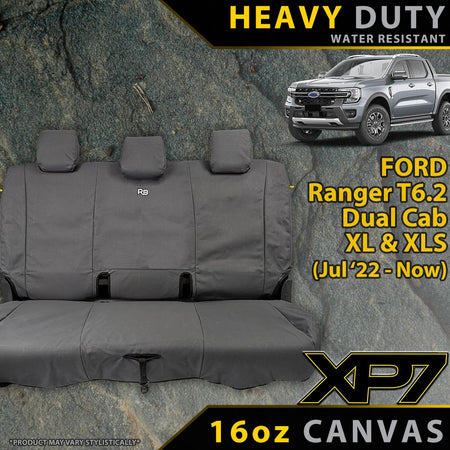 Razorback 4x4 - Ford Ranger T6.2 XL & XLS XP7 Rear Row Seat Covers (Available) - 4X4OC™ | 4x4 Offroad Centre