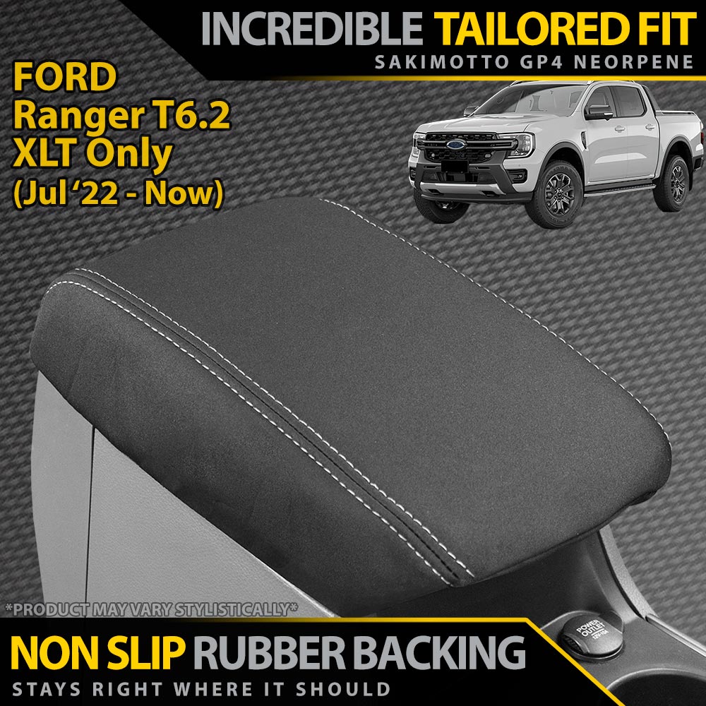 Razorback 4x4 - Ford Ranger T6.2 XLT Neoprene Console Lid (In Stock) - 4X4OC™ | 4x4 Offroad Centre